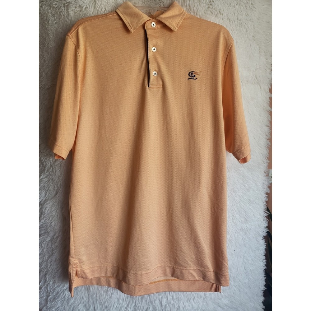 Footjoy FJ Men's Polo Orange Pattern Size Medium